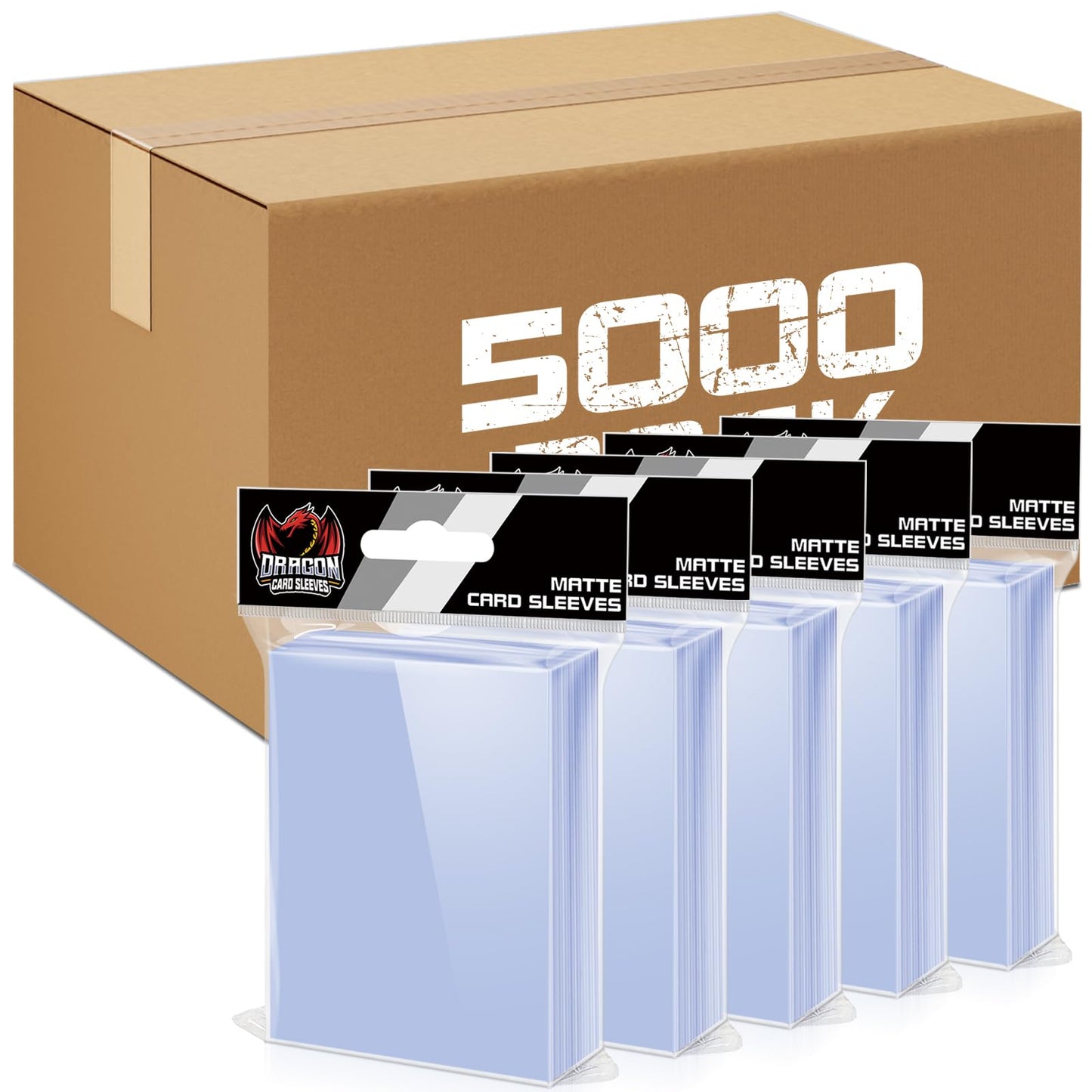 500 Counts Card Sleeves for Trading Cards, Soft Penny Card Sleeves Clear Plastic Card Protectors Fit for Baseball Card, Sports Cards, MTG Game Card Standard Cards