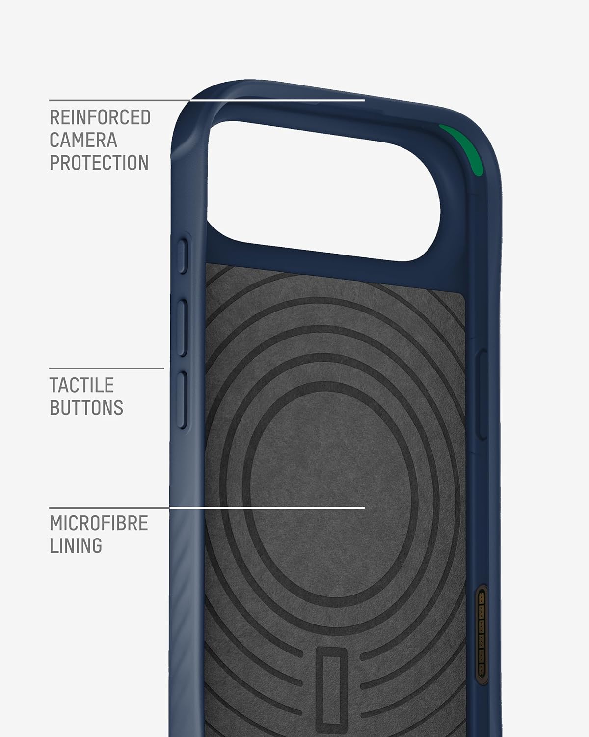 Mous voor iPhone 17 Case, Camera Bedieningsknop, Compatibel met Qi2 MagSafe - Limitless - Schokbestendig Magnetische Hoesje, Marineblauw