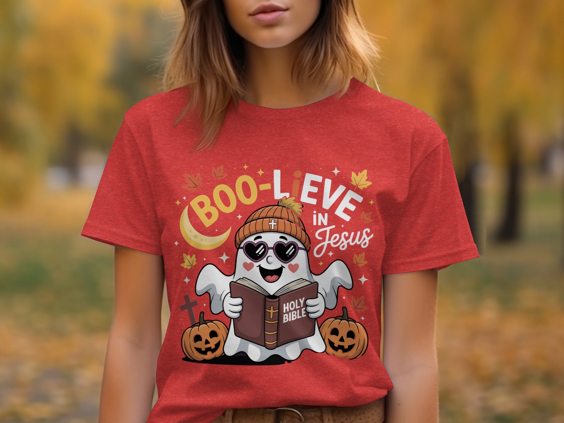 Boo-lieve in Jesus Halloween Graphic Tee product