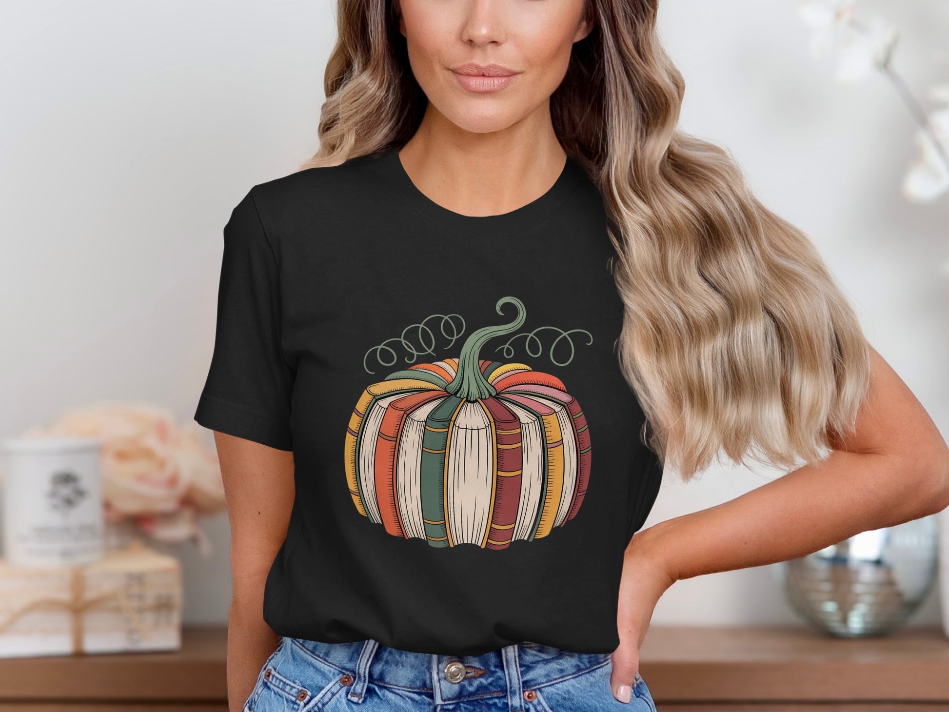 Colorful Pumpkin Design Graphic T-Shirt product