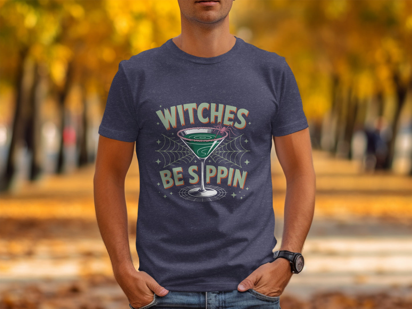 Witches Be Sippin Halloween Themed Graphic Shirt product