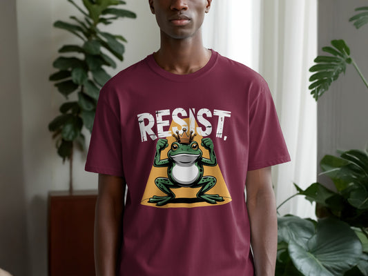 Resist Frog Graphic T-Shirt Trendy Unisex Shirt product type
