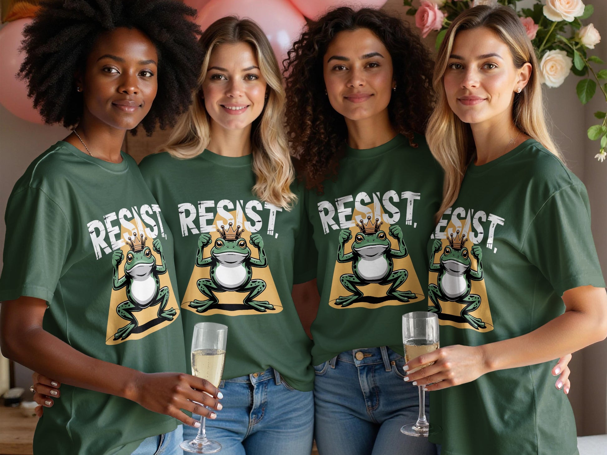 Resist Frog Design Graphic Tee product