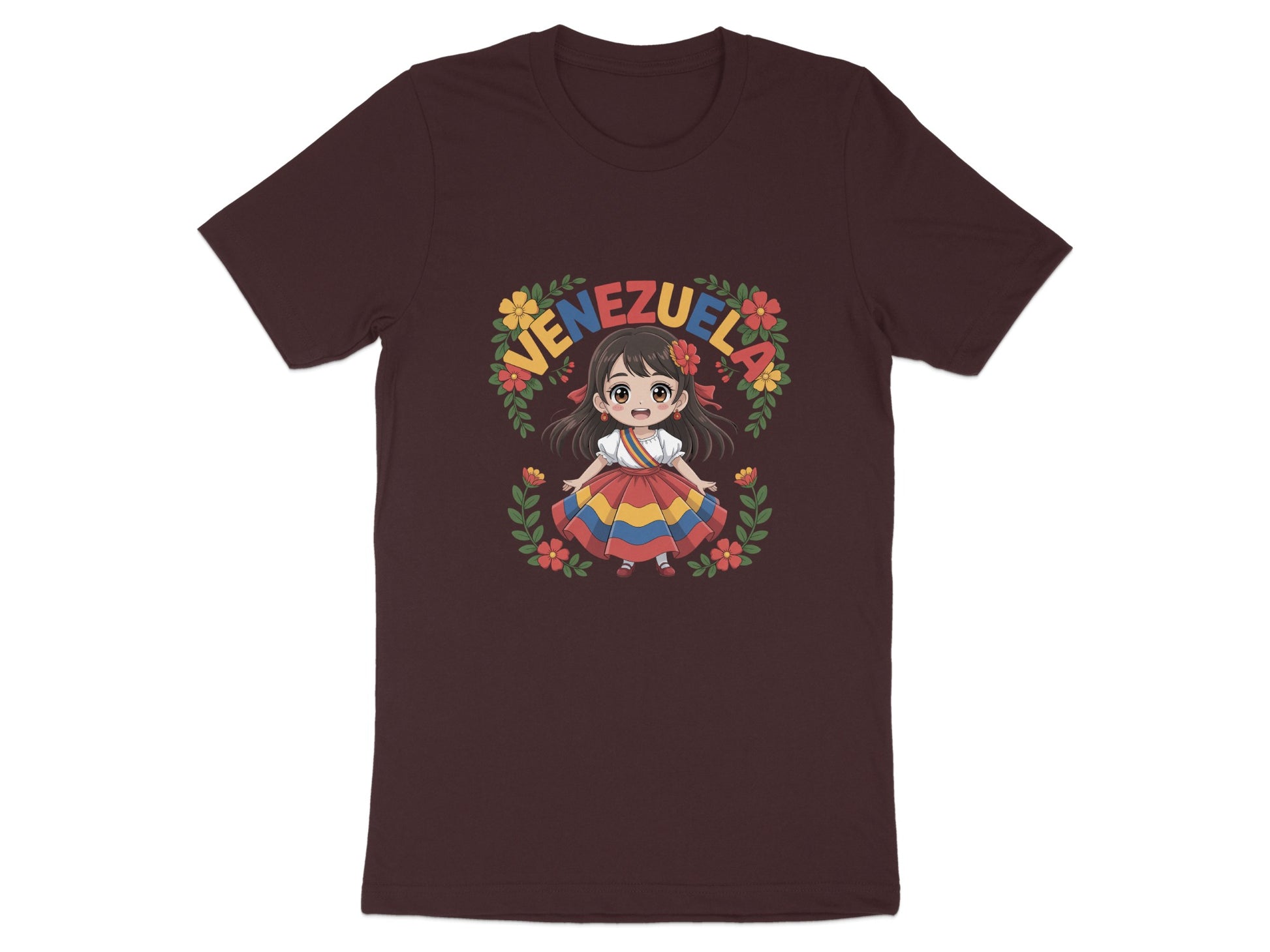 Cute Venezuela Anime Character Graphic T-shirt product