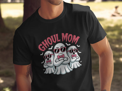 Ghoul Mom Funny Halloween Ghost Black T-shirt product