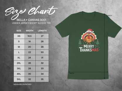 Merry Thanksmas Santa Turkey Unisex Sleeve Tee product