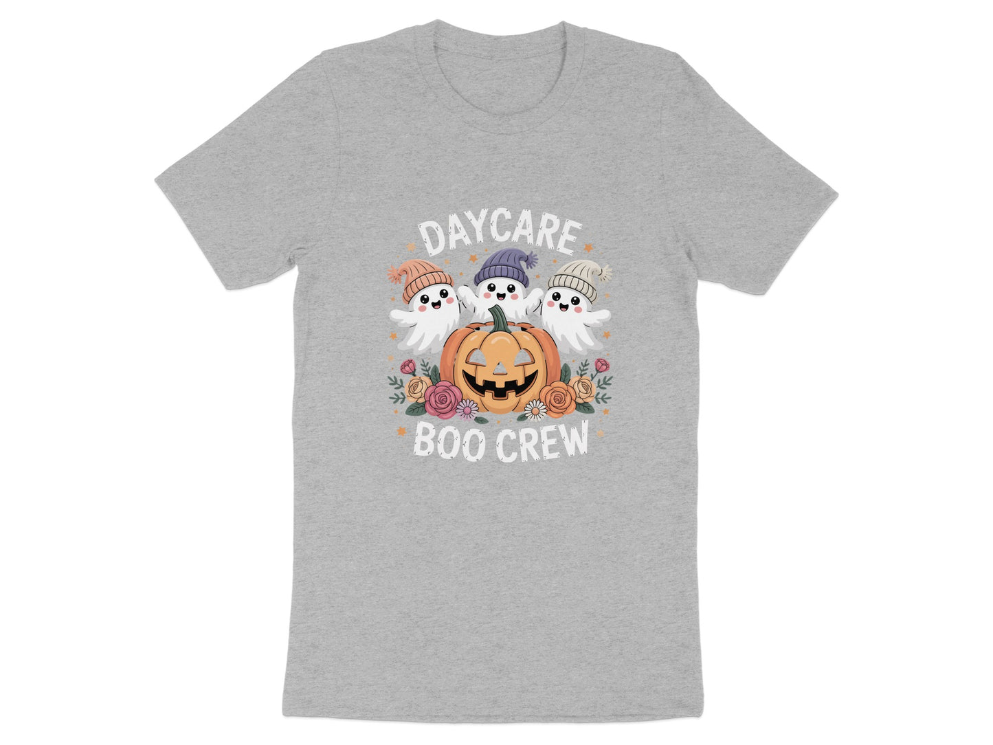 Daycare Boo Crew Ghosts and Pumpkin Graphic T shirt
