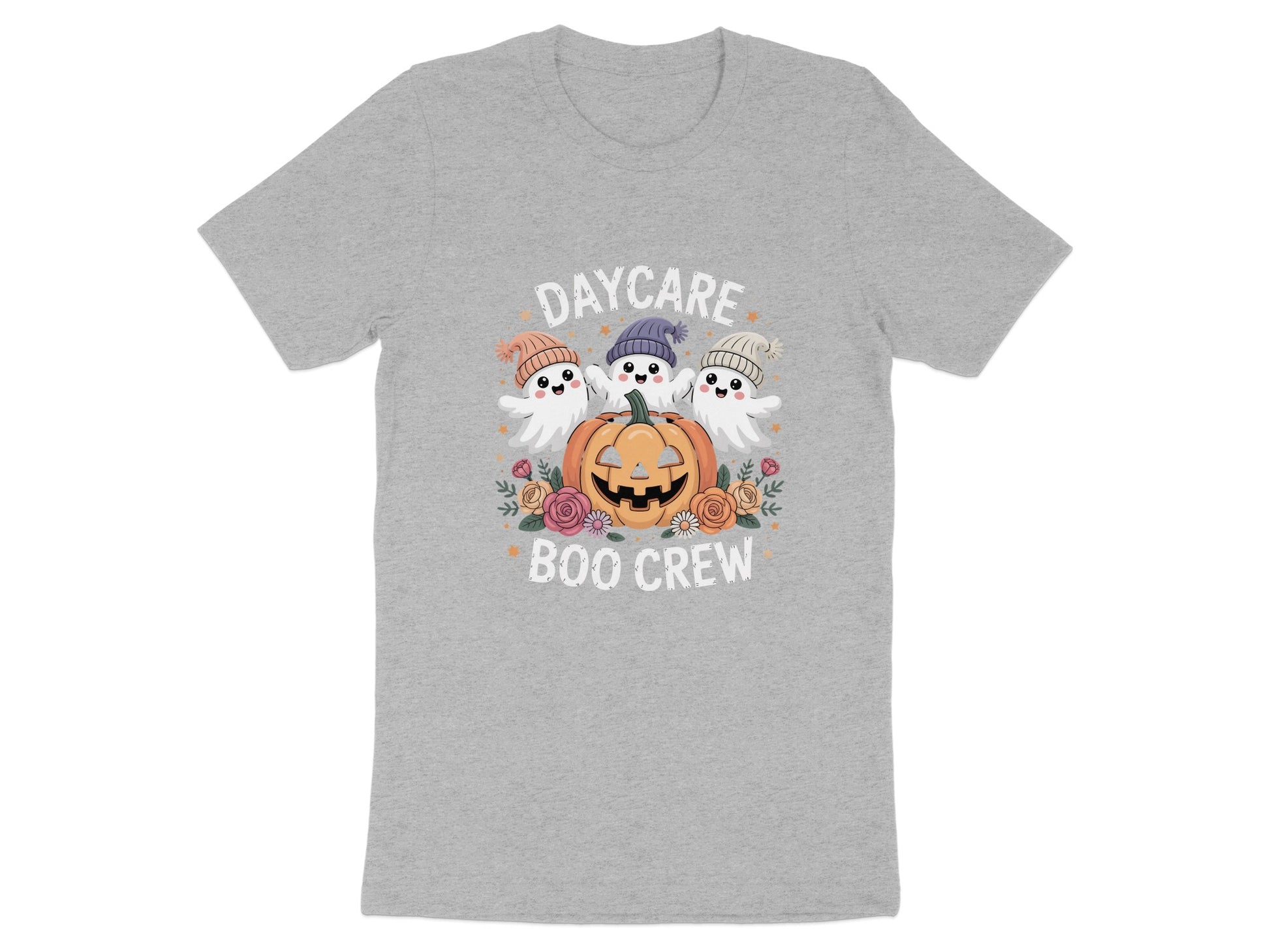 Daycare Boo Crew Ghosts and Pumpkin Graphic T shirt