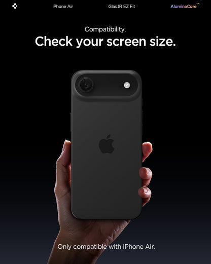 Spigen Glas.tR EZ Fit Screenprotector compatibel met iPhone 17 Pro/17, iPhone 16 Pro, 2 stuks, met sjabloon voor installatie, Case friendly, 9H Gehard Glas