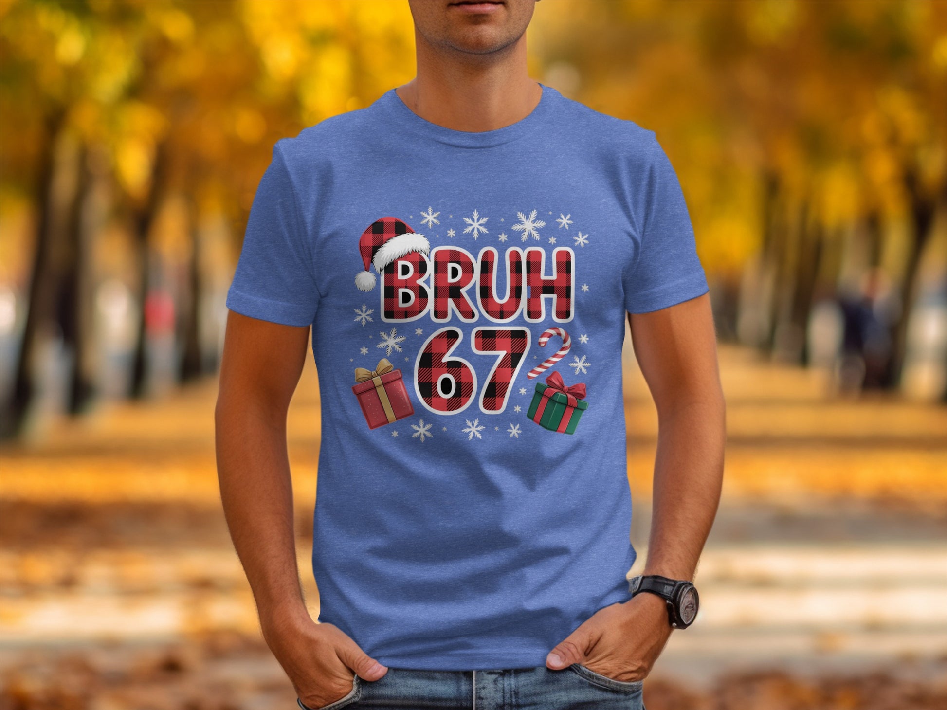 Bruh 67 Christmas Graphic T-Shirt fun festive product type