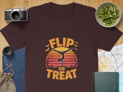 Flip or Treat Halloween Gymnast Shirt product type