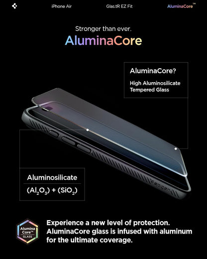 Spigen Glas.tR EZ Fit Screenprotector compatibel met iPhone 17 Pro/17, iPhone 16 Pro, 2 stuks, met sjabloon voor installatie, Case friendly, 9H Gehard Glas