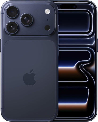 Apple iPhone 17 Pro 256GB: 6.3‑inch display with ProMotion up to 120Hz, A19 Pro chip, breakthrough battery life, Pro Fusion camera system, Center Stage front camera; Deep Blue