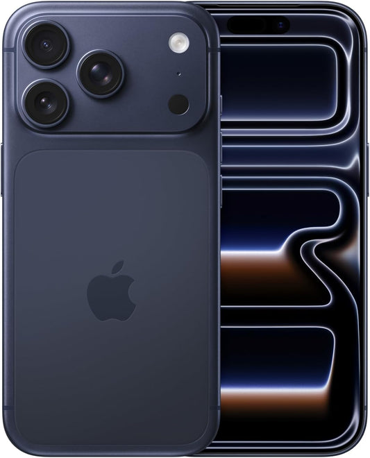 Apple iPhone 17 Pro 256GB: 6.3‑inch display with ProMotion up to 120Hz, A19 Pro chip, breakthrough battery life, Pro Fusion camera system, Center Stage front camera; Deep Blue