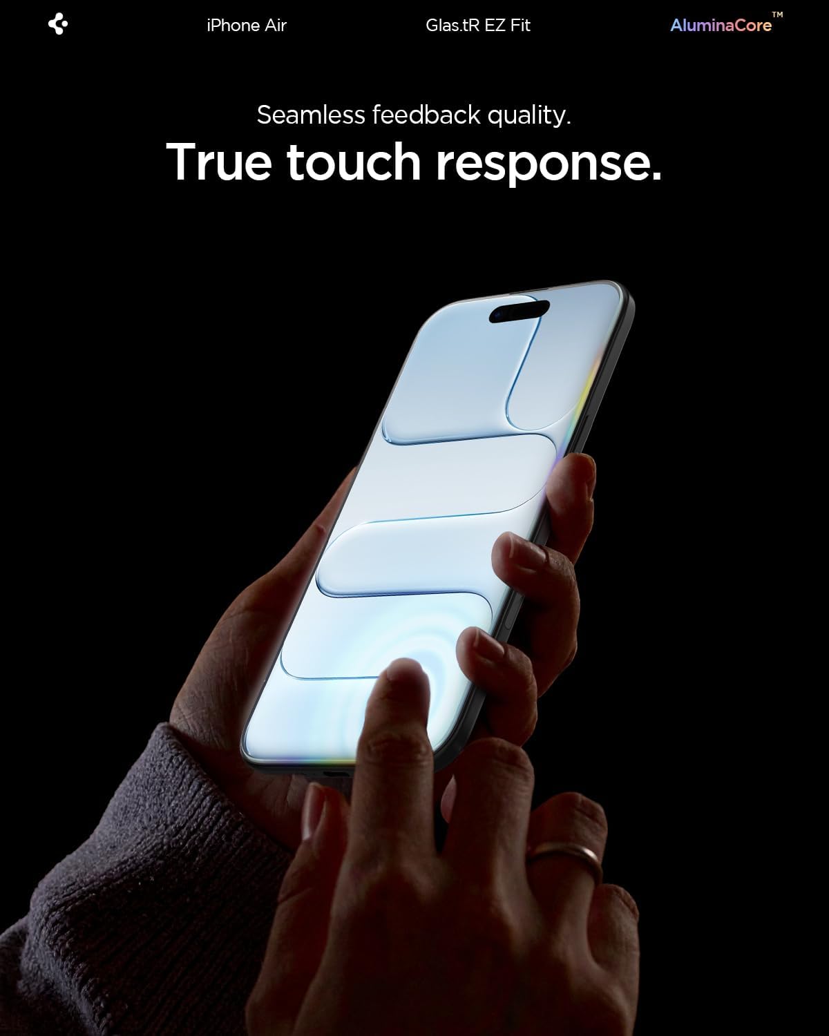 Spigen Glas.tR EZ Fit Screenprotector compatibel met iPhone 17 Pro/17, iPhone 16 Pro, 2 stuks, met sjabloon voor installatie, Case friendly, 9H Gehard Glas