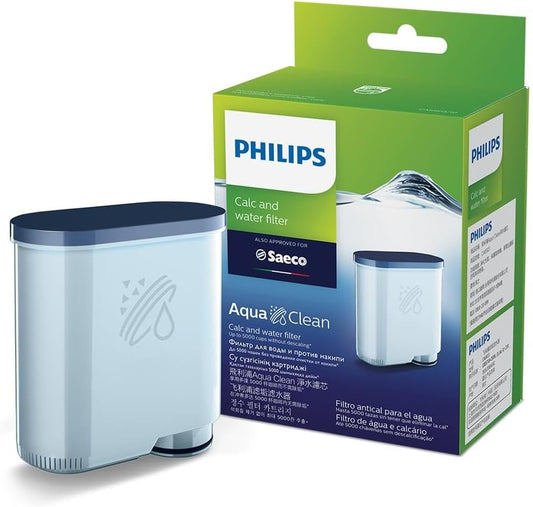 Philips AquaClean kalk- en waterfilter voor espressomachines - voor koffie van hoge kwaliteit en intense smaak, verlengt de levensduur van de machine, Twin pack (CA6903/22)