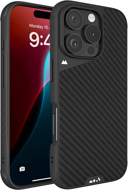 Mous voor iPhone 17 Case, Camera Bedieningsknop, Compatibel met Qi2 MagSafe - Limitless - Schokbestendig Magnetische Hoesje, Marineblauw