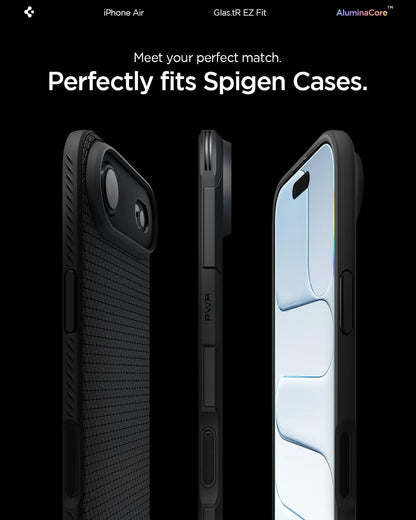 Spigen Glas.tR EZ Fit Screenprotector compatibel met iPhone 17 Pro/17, iPhone 16 Pro, 2 stuks, met sjabloon voor installatie, Case friendly, 9H Gehard Glas