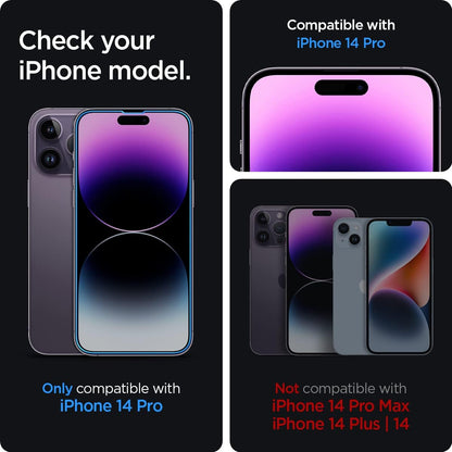 Spigen Glas.tR EZ Fit Screenprotector compatibel met iPhone 17 Pro/17, iPhone 16 Pro, 2 stuks, met sjabloon voor installatie, Case friendly, 9H Gehard Glas