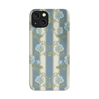 Blue Floral Vintage Striped Design Phone Case product