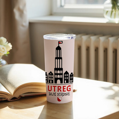 Utrecht skyline printed travel tumbler product