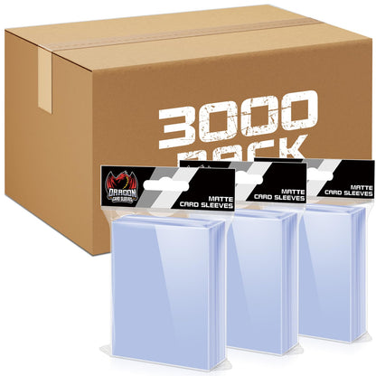 500 Counts Card Sleeves for Trading Cards, Soft Penny Card Sleeves Clear Plastic Card Protectors Fit for Baseball Card, Sports Cards, MTG Game Card Standard Cards