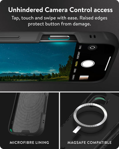 Mous voor iPhone 17 Case, Camera Bedieningsknop, Compatibel met Qi2 MagSafe - Limitless - Schokbestendig Magnetische Hoesje, Marineblauw