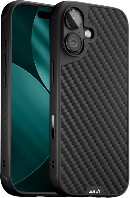 Mous voor iPhone 17 Case, Camera Bedieningsknop, Compatibel met Qi2 MagSafe - Limitless - Schokbestendig Magnetische Hoesje, Marineblauw