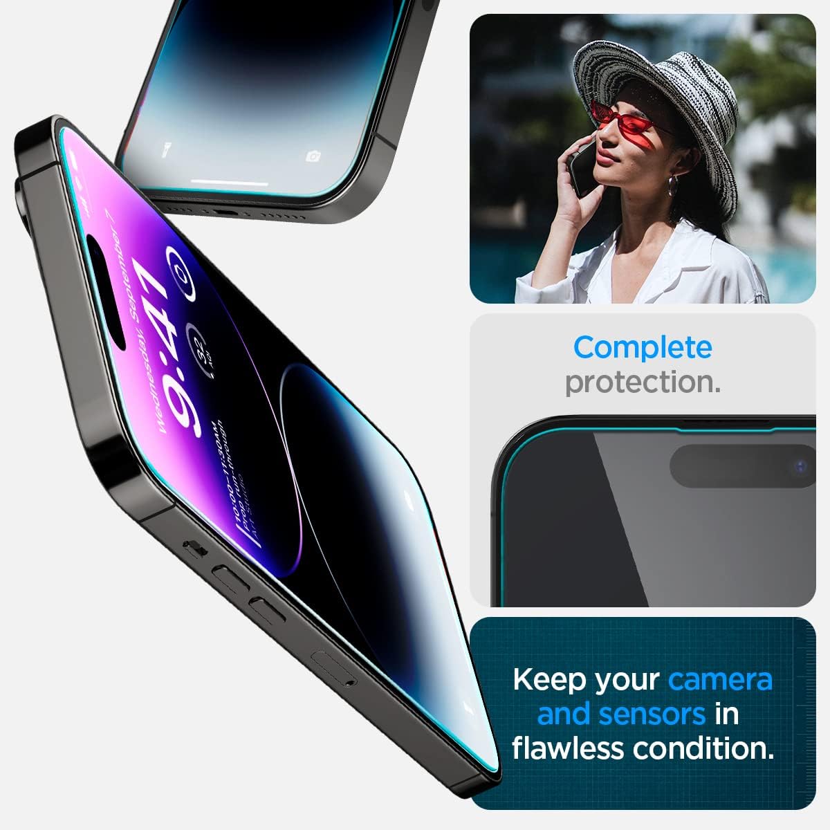 Spigen Glas.tR EZ Fit Screenprotector compatibel met iPhone 17 Pro/17, iPhone 16 Pro, 2 stuks, met sjabloon voor installatie, Case friendly, 9H Gehard Glas