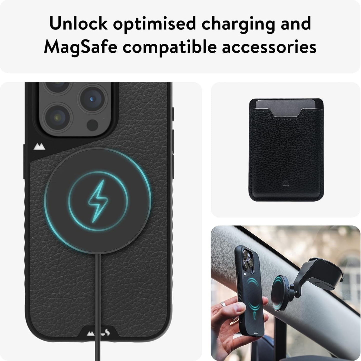 Mous voor iPhone 17 Case, Camera Bedieningsknop, Compatibel met Qi2 MagSafe - Limitless - Schokbestendig Magnetische Hoesje, Marineblauw