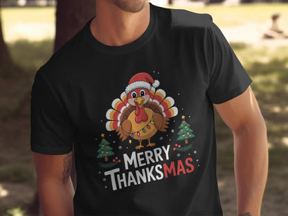 Merry Thanksmas Turkey Shirt Christmas Themed product
