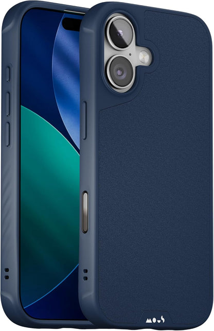 Mous voor iPhone 17 Case, Camera Bedieningsknop, Compatibel met Qi2 MagSafe - Limitless - Schokbestendig Magnetische Hoesje, Marineblauw