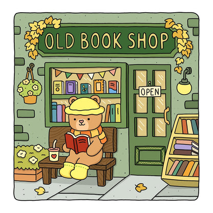 Fuzzy Hygge: Cute and Cozy Coloring Book for Adults & Teens Featuring Adorable Animals Characters for Stress Relief