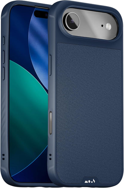 Mous voor iPhone 17 Case, Camera Bedieningsknop, Compatibel met Qi2 MagSafe - Limitless - Schokbestendig Magnetische Hoesje, Marineblauw