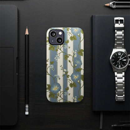 Elegant Floral Striped Phone Case Sleek Modern Product