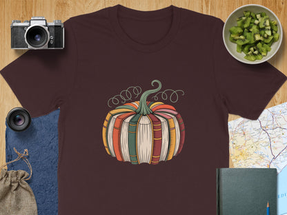 Whimsical Pumpkin with Books Graphic Shirt product