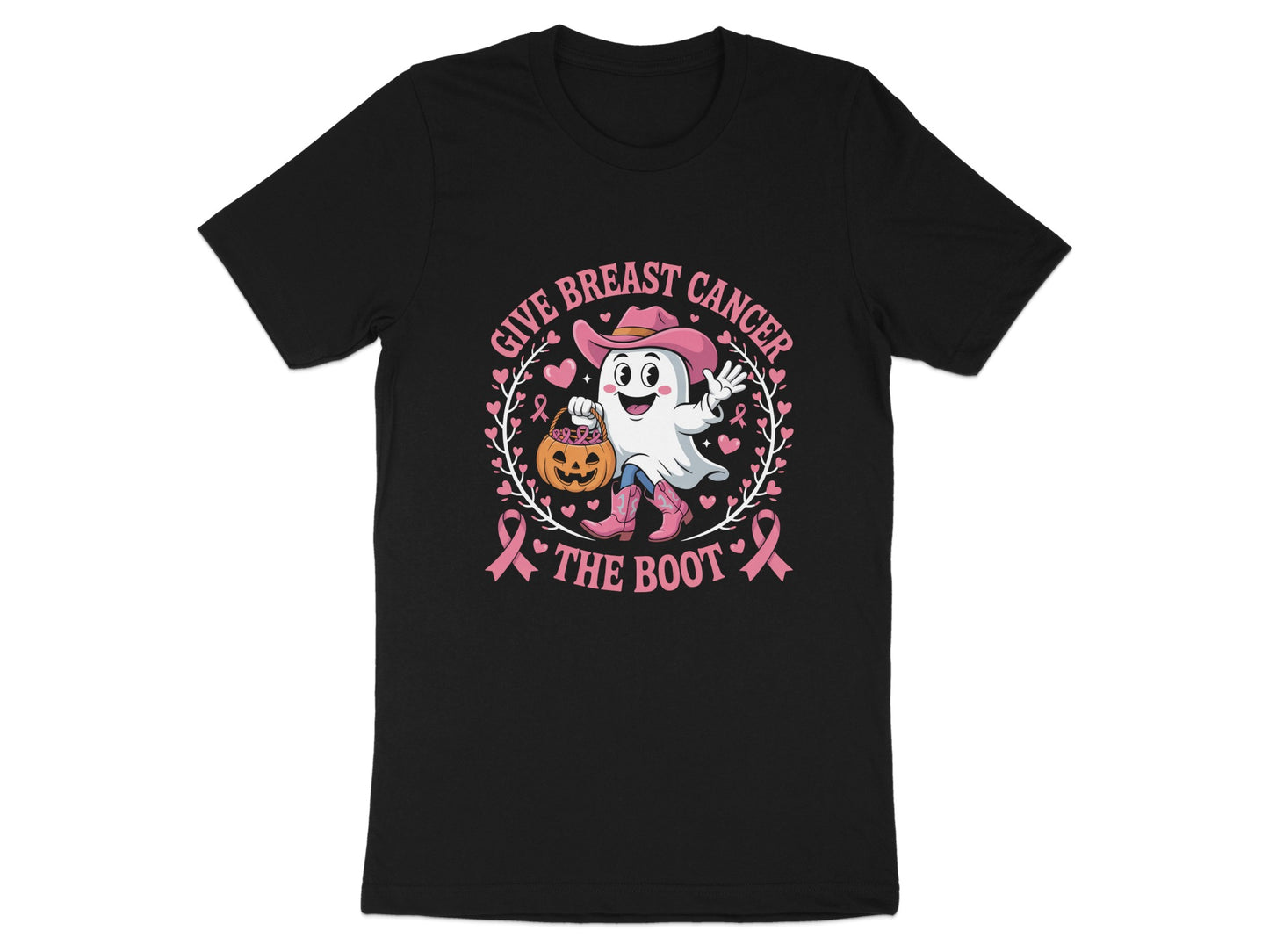 Give Breast Cancer The Boot Graphic T-Shirt product type