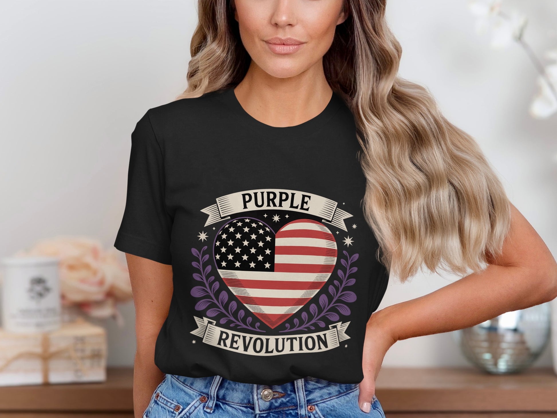 Purple Revolution American Heart T-Shirt product type