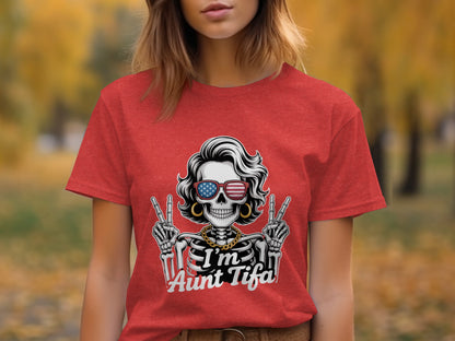 I'm Aunt Tifa Skull Graphic Women's T-Shirt product type