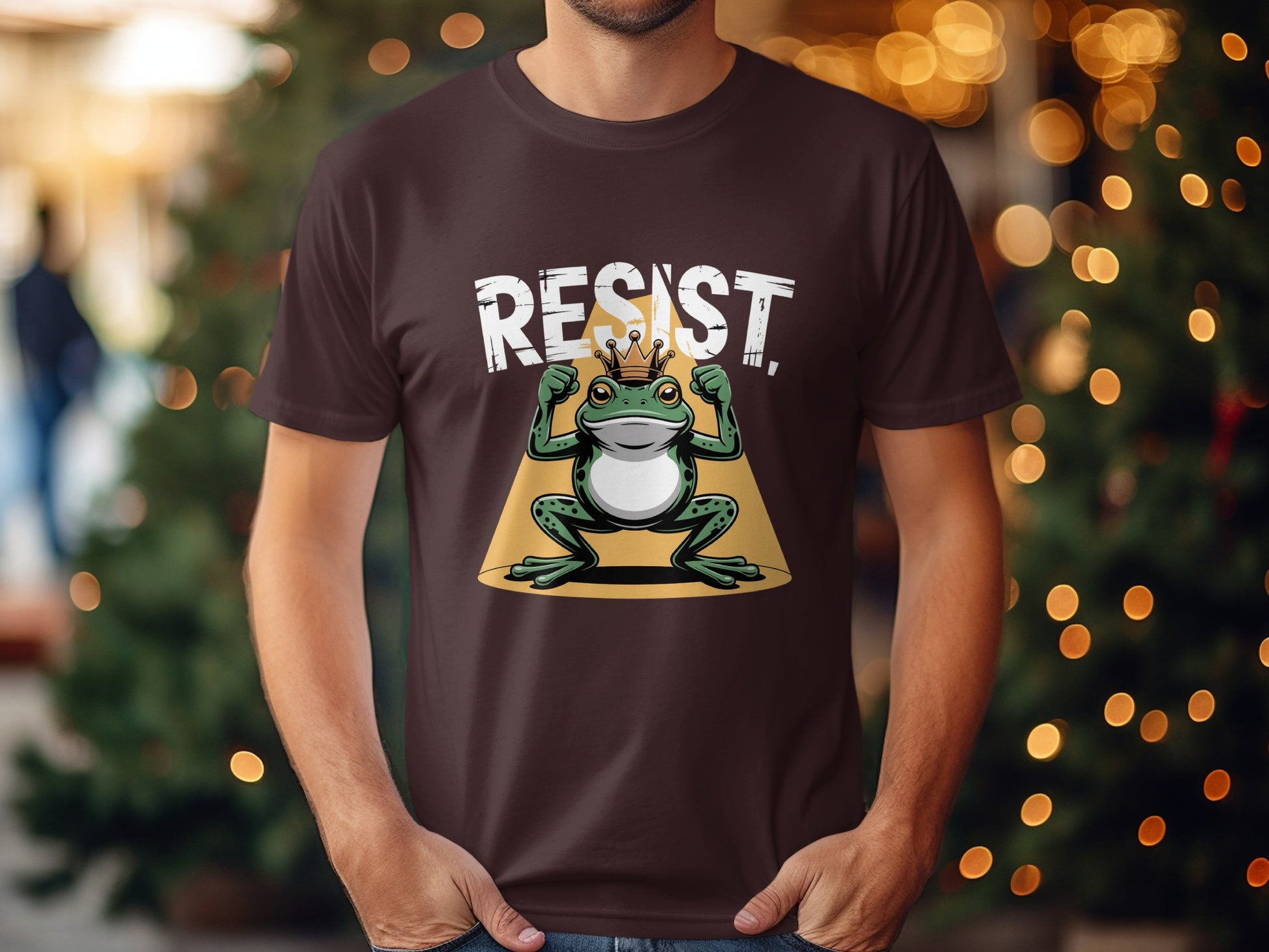 Resist Frog Isolated King Humorous Graphic T-Shirt product