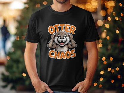 Otter Chaos Funny Graphic Tee Shirt Humorous product type