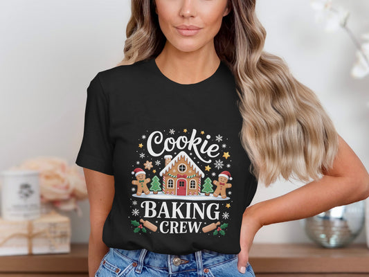 Festive Cookie Baking Crew Graphic Tee Shirt product