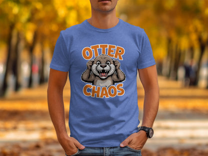 Funny Otter Chaos Graphic Tee Shirt Fun Shirt product type