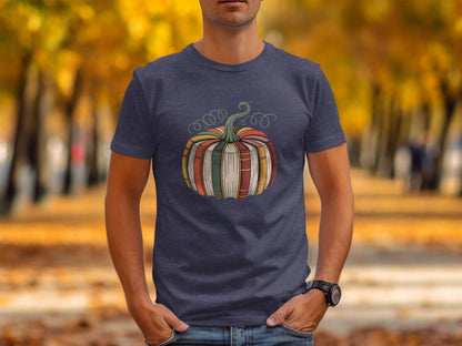 Autumn-Inspired Multicolored Pumpkin Graphic Shirt product
