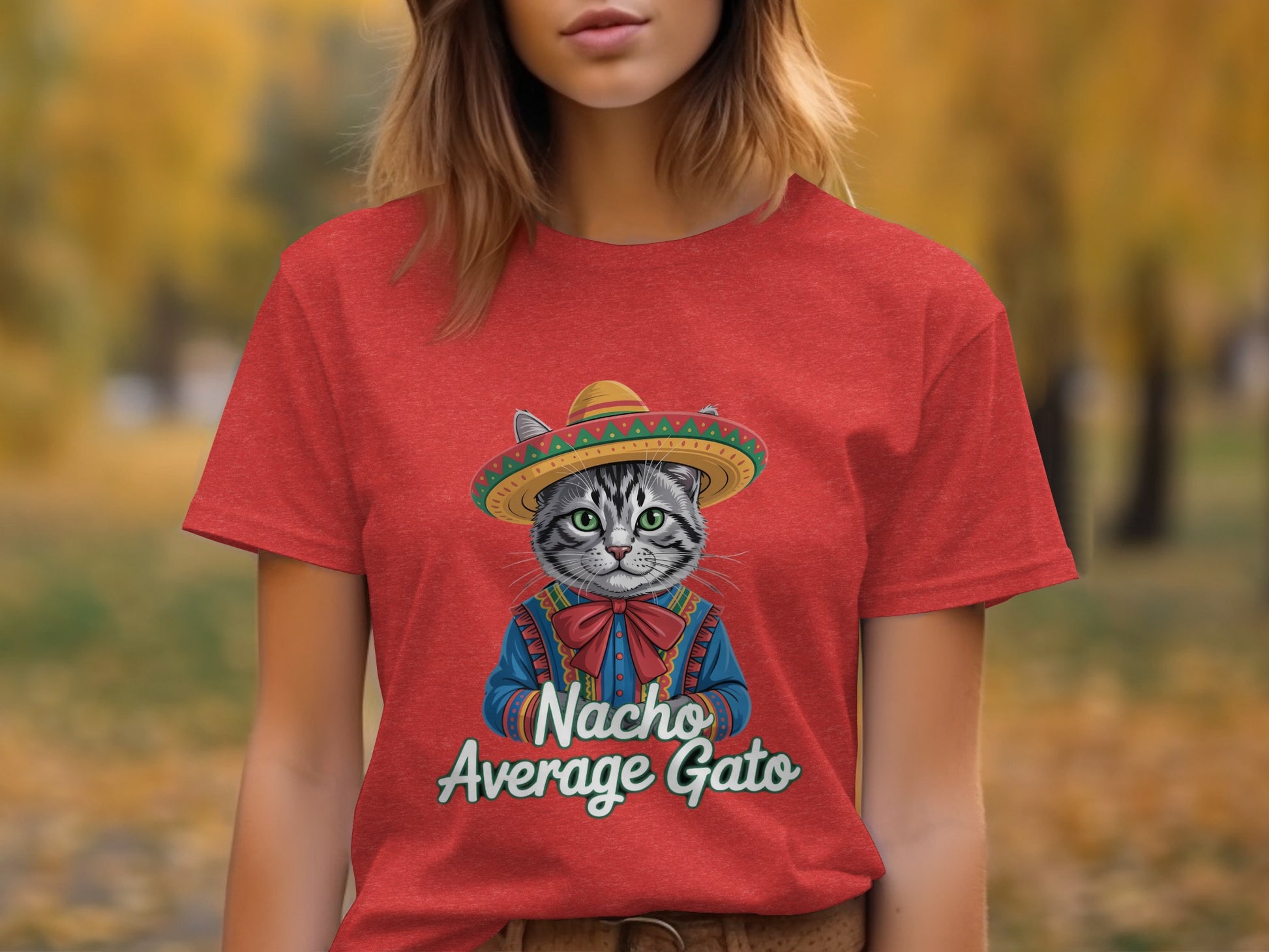 Nacho Average Gato Fun Cat Graphic T-Shirt product type