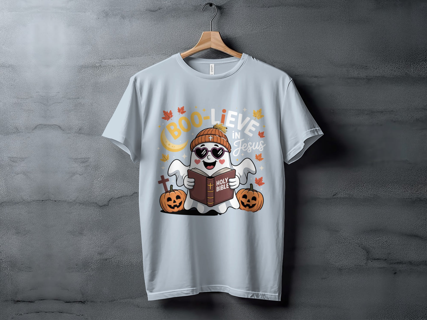 Boo-lieve in Jesus Cute Halloween T-Shirt product type