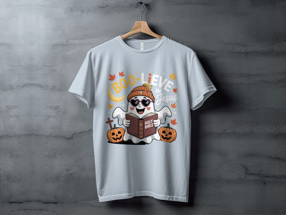 Boo-lieve in Jesus Cute Halloween T-Shirt product type